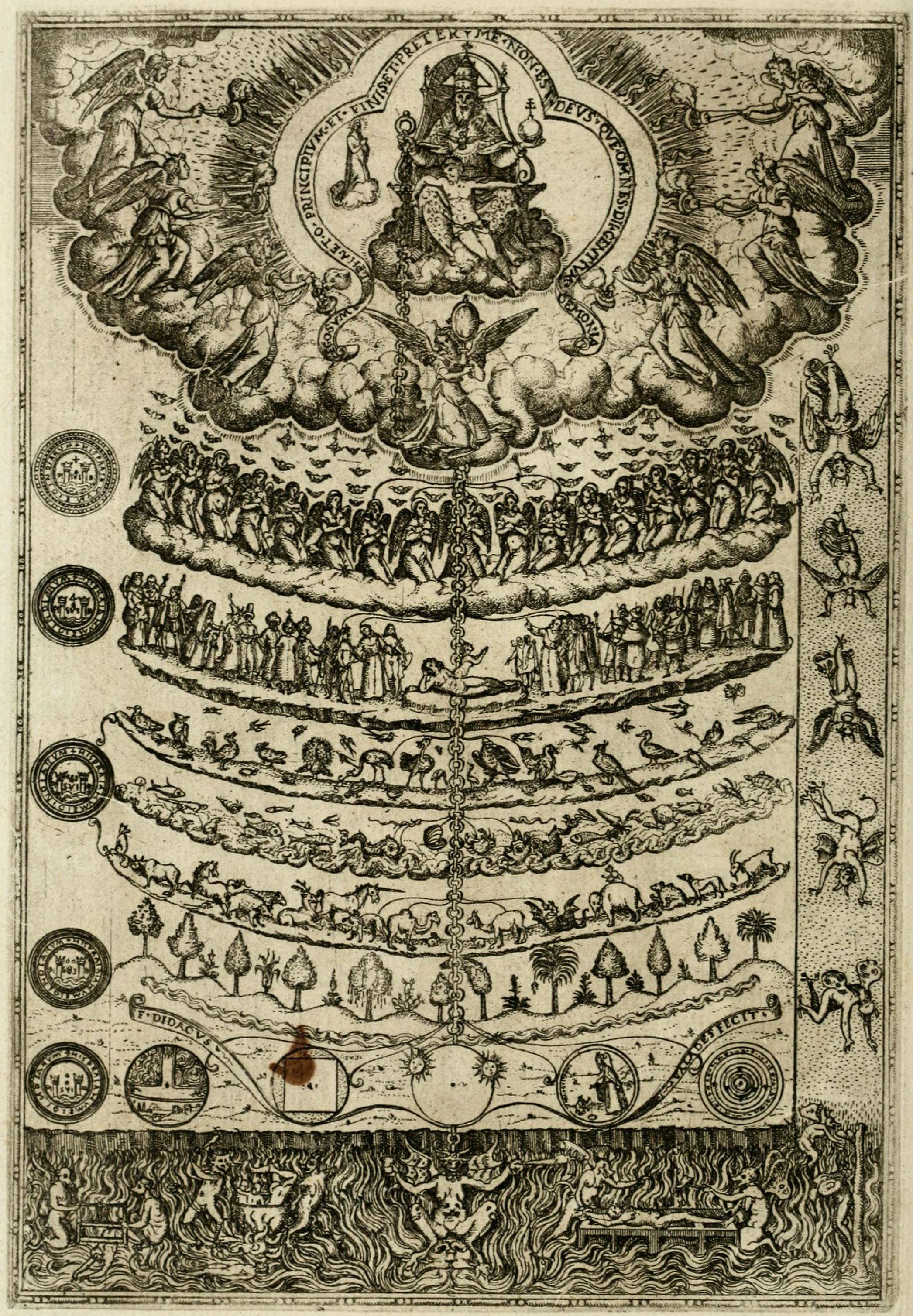 The Great Chain of Being: a 1579 drawing