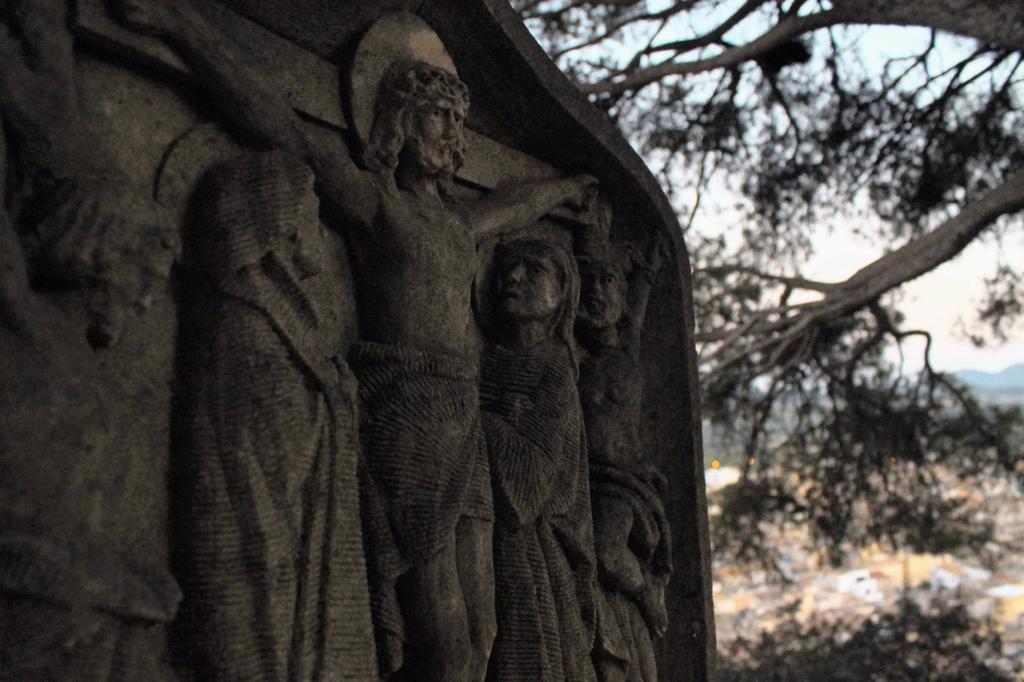 Relief depicting the crucifixion, Mallorca. Photo: Tom Ronan